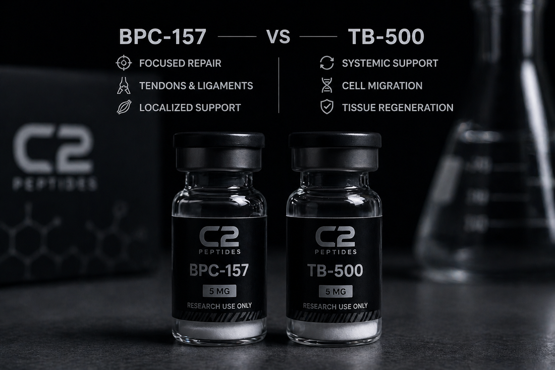 🔬 BPC-157 vs TB-500: What’s the Difference? Research Overview